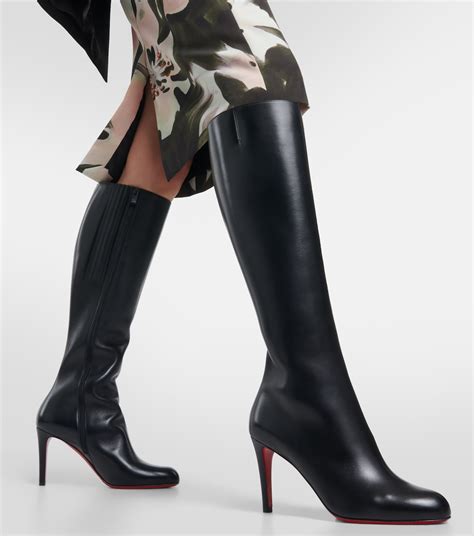 replica louboutin thigh high boots|christian louboutin snakeskin boots.